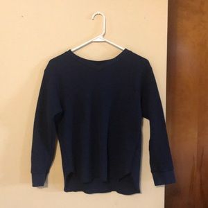 Uniqlo Navy Waffle Top